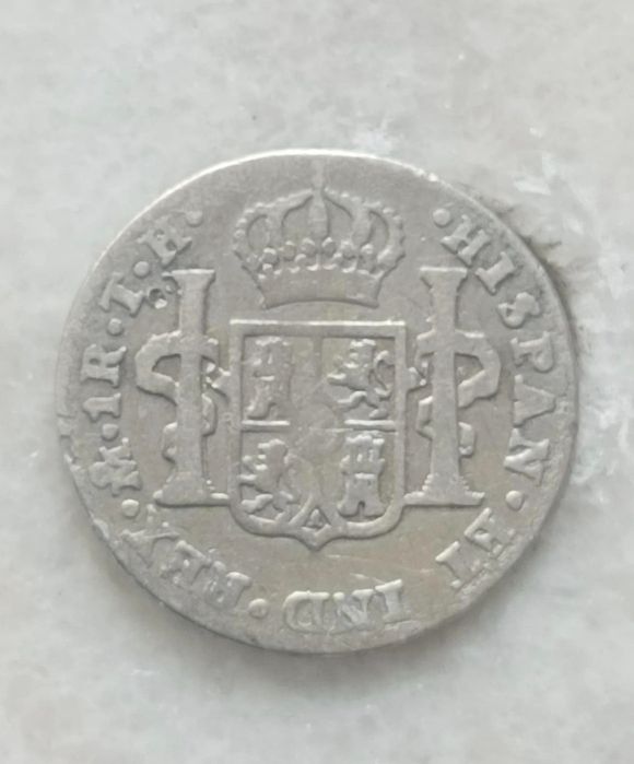 Moneta srebrna 1 real 1808 Hiszpania