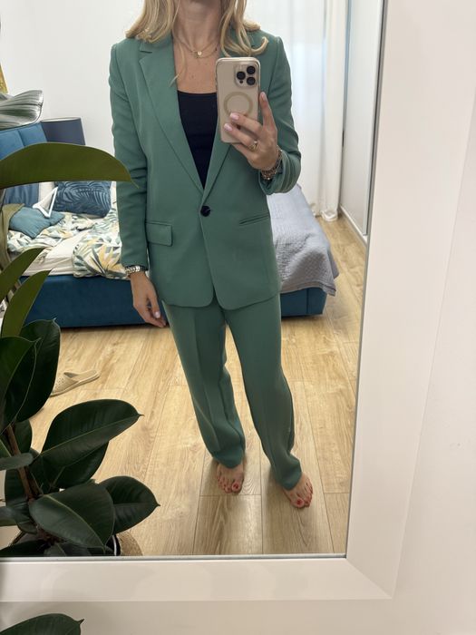 Garnitur damski zielony Primark M super stan klasyk