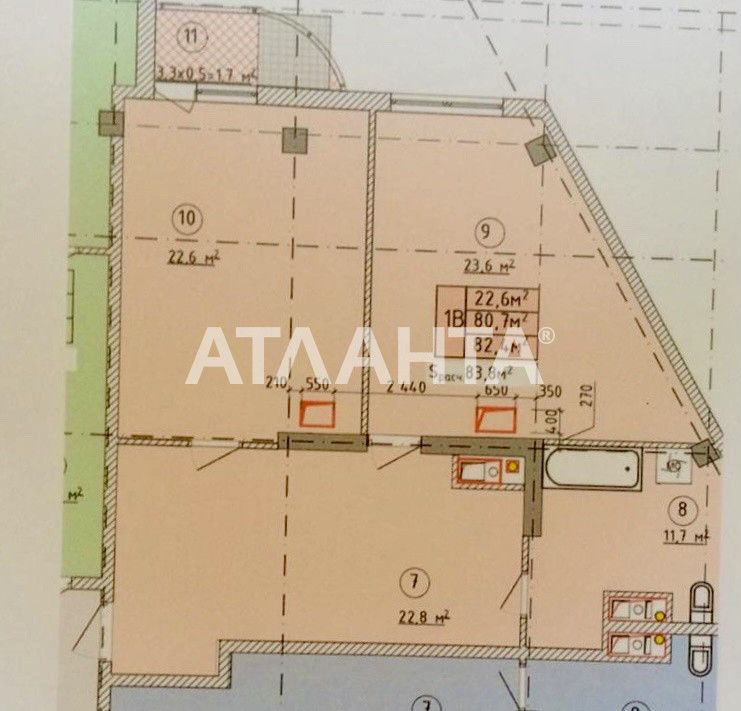 2-ком квартира в ЖК AQUA MARINE на 16 ст. Б. Фонтана!