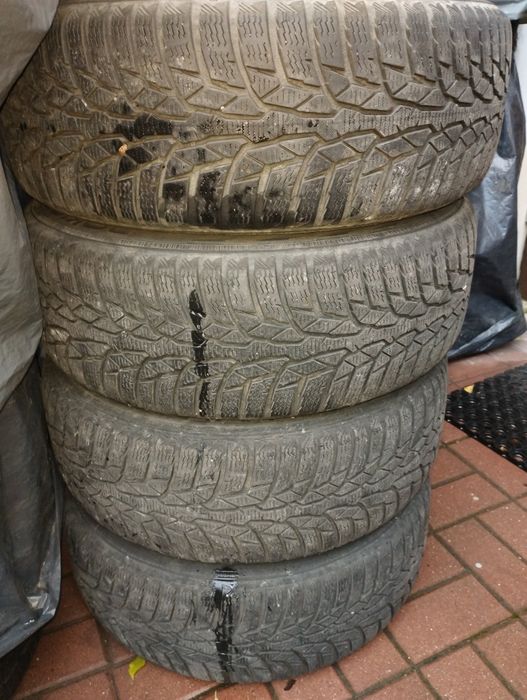 4 szt opon na felgach 5*112 ,Goodyear,Nokian,2 komplety