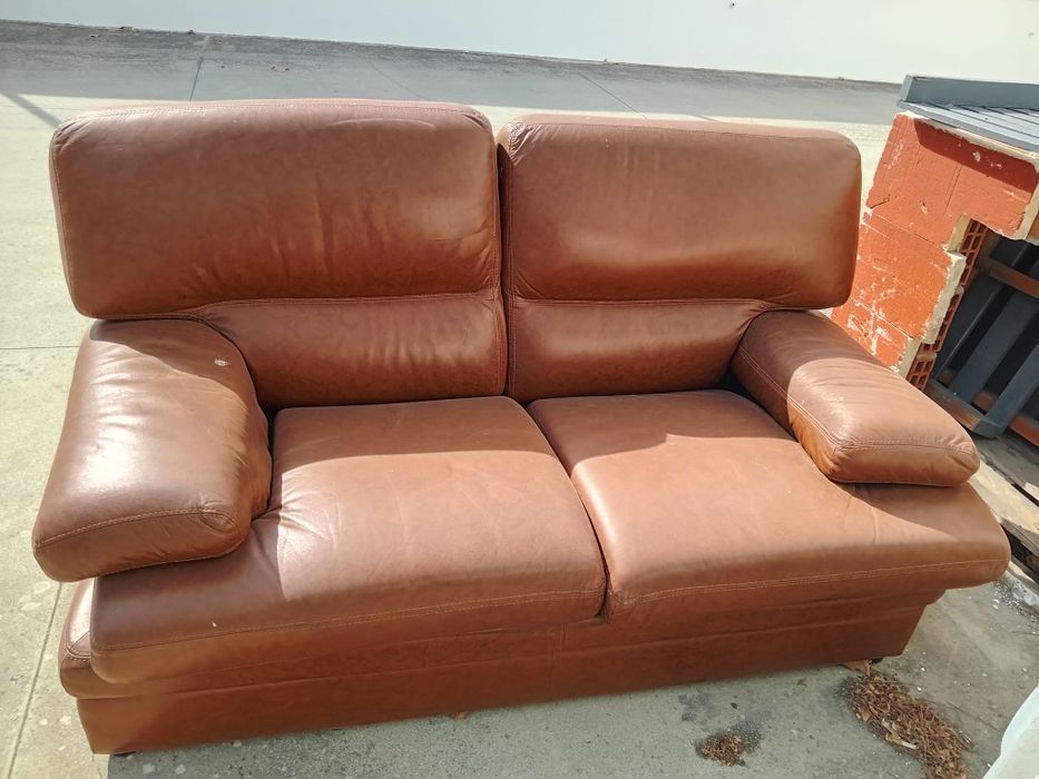 Vendas sofa cabedal