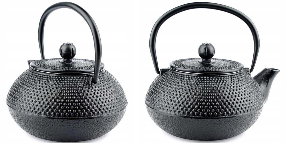 MAŁY czajniczek ŻELIWNY do parzenia herbaty, ziół.. Zaparzacz dzbanek