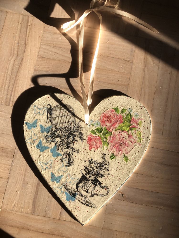 serce decoupage dekupaż