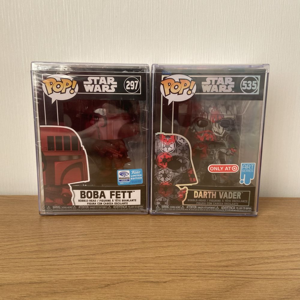 Funko Pop Darth Vader Boba Fett Art Series Star Wars