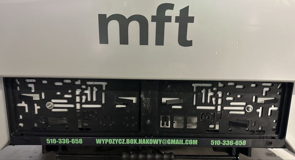 Wynajem MFT BOXA Bagażnik Box kufer na hak XL na narty wakacje hakowy