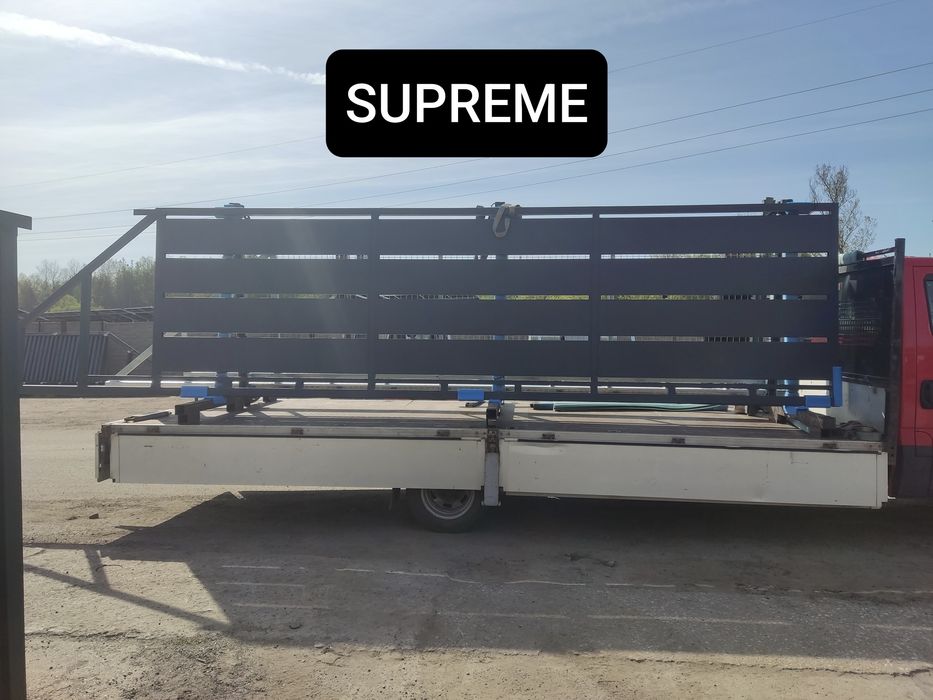 Brama przesuwna panelowa 5mx1,72m, ocynk ogniowy+RAL,