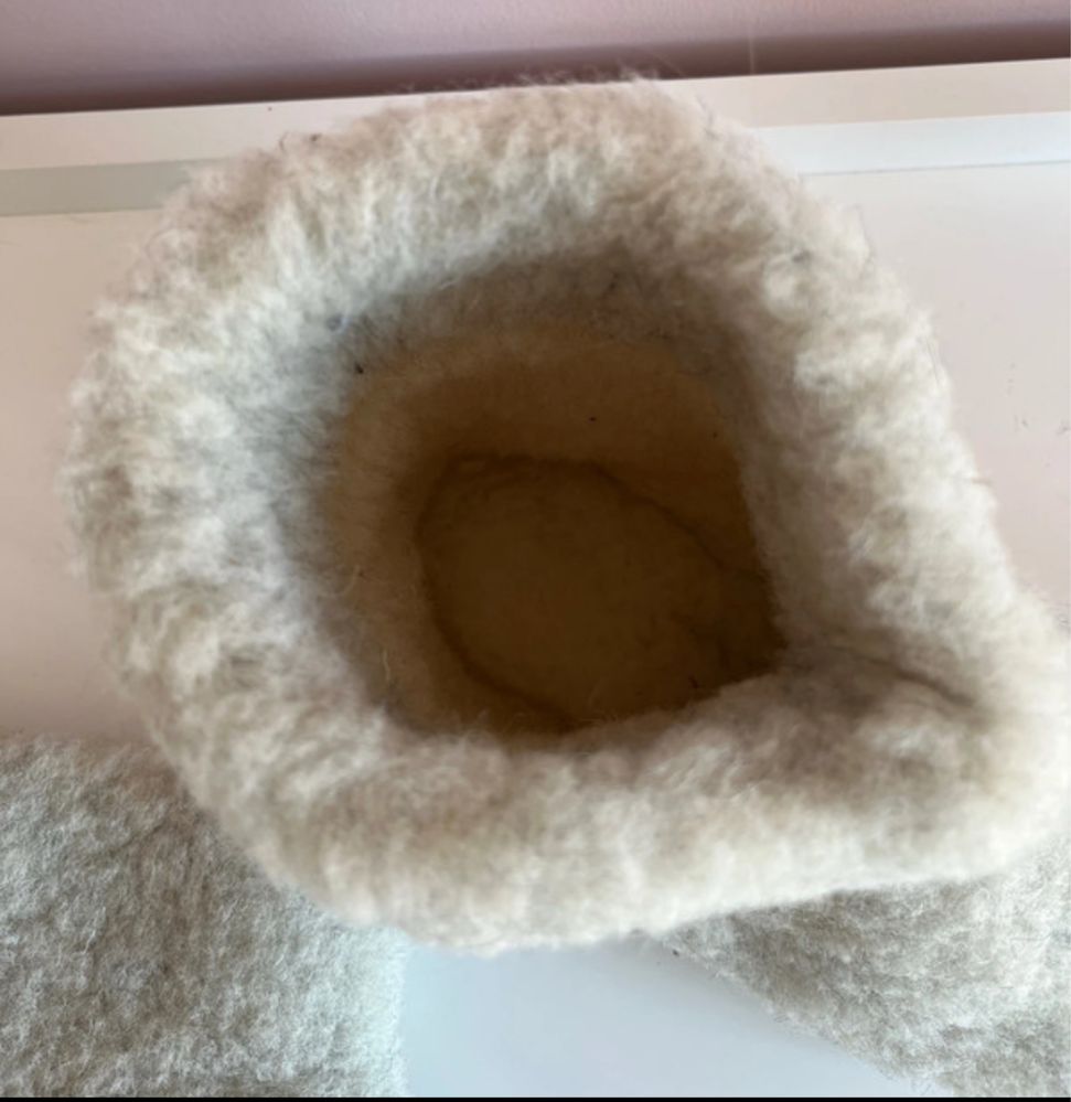 Welniane kapcie 100% merino 38