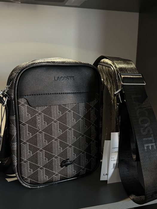 Чоловіча сумка Lacosta, Лакоста, гаманець Лакоста, набір сумка + гамац