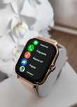 Śliczny, Złoty, Damski, Zegarek, Smartwatch,Nowy,Modny