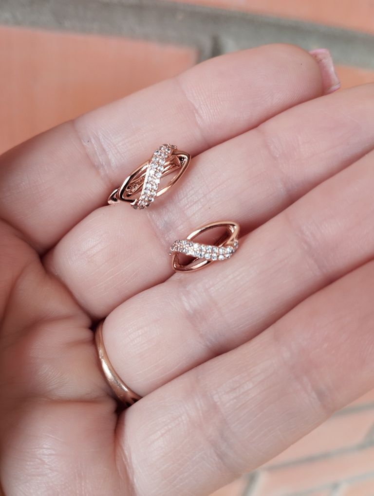 Серьги медицинское золото Xuping 585 проба