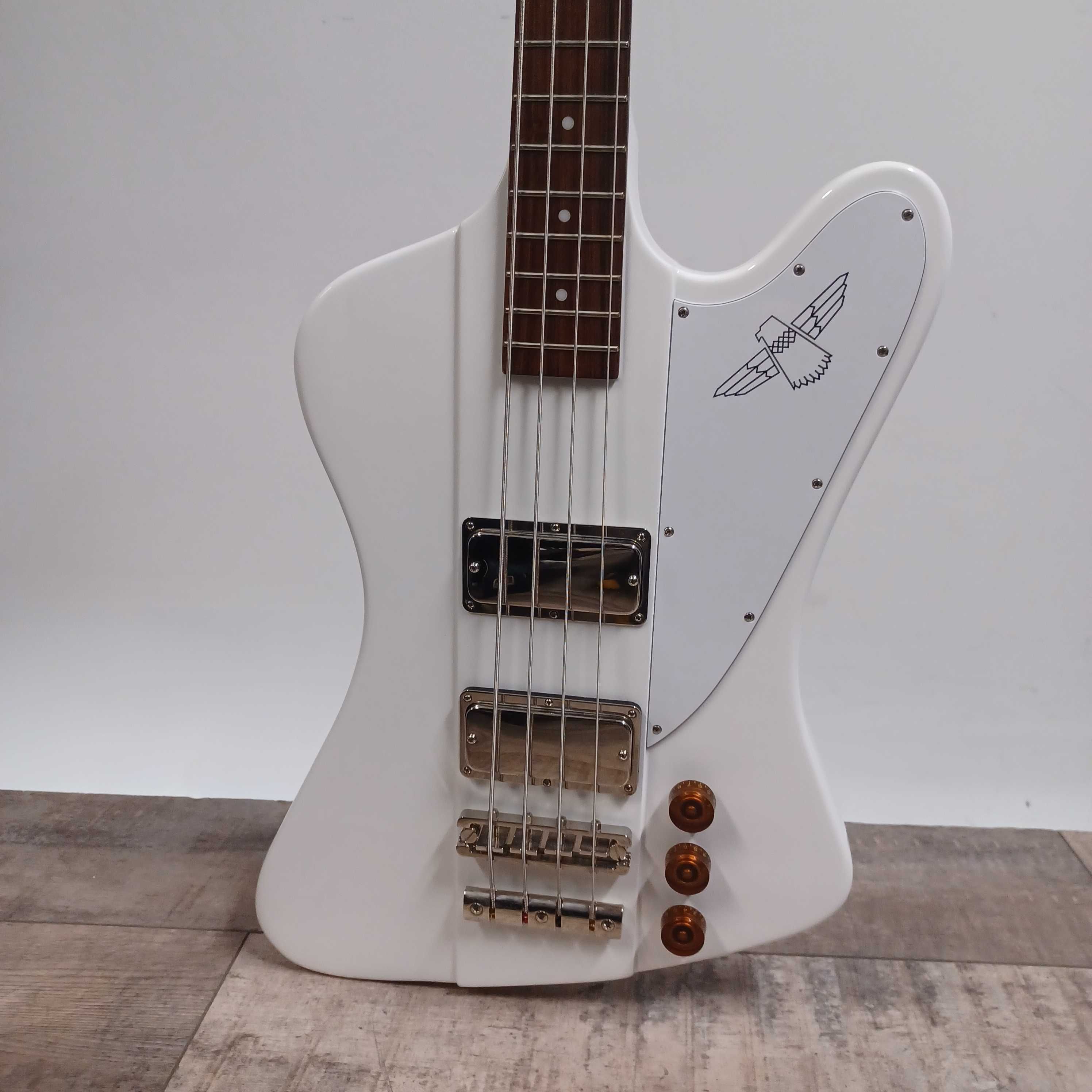 Epiphone Thunderbird 60s Arctic White gitara basowa