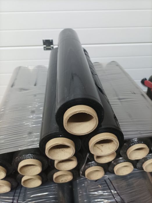 Стрейч пленка черная Стретч плівка чорна Скотч