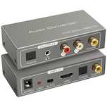 VEDINDUST Audio Konwerter HDMI ARC 192kHz, 4-kanałowy, USB/RCA/3,5mm
