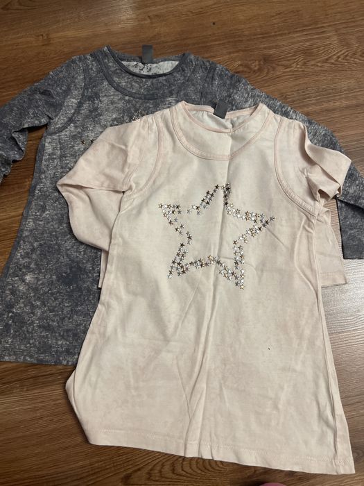 2 bluzki tuniki r.116 Zara