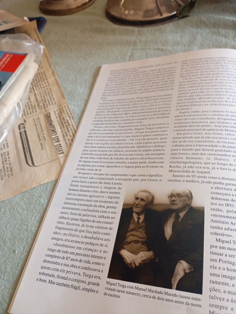 Miguel Torga,homenageado pelo Montepio Geral