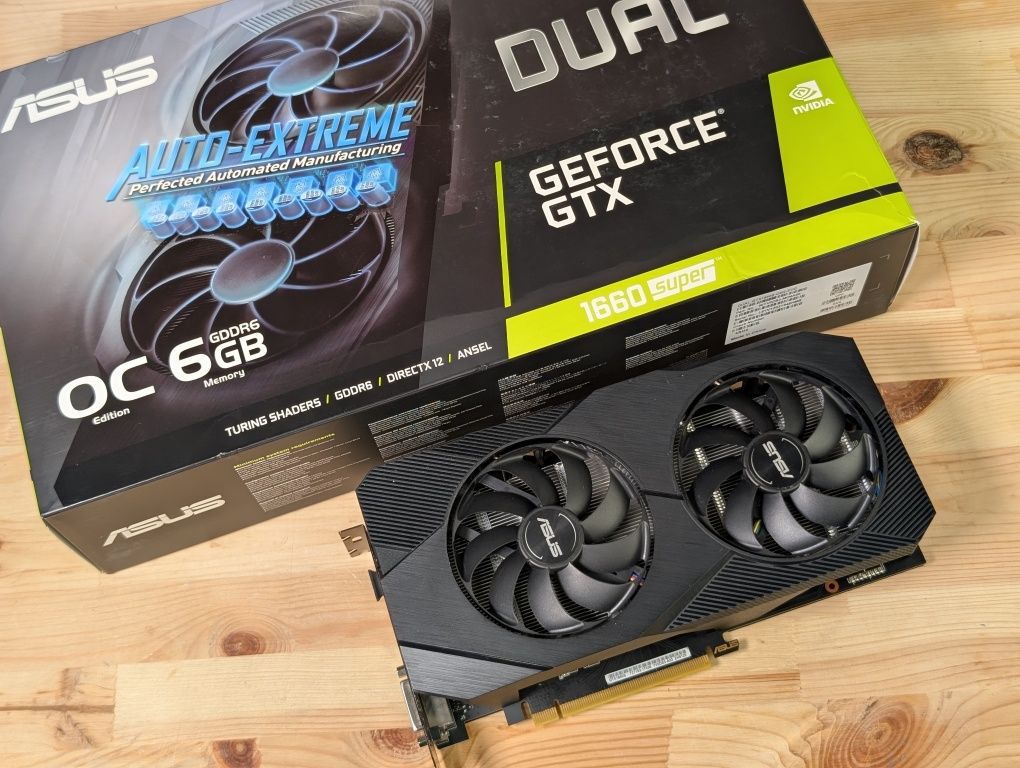 Відеокарта ASUS DUAL EVO GTX 1660 SUPER 6GB (GDDR6) Гарантія