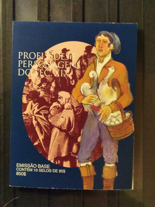 1998 Caderneta Profissões e Personagens Séc XIX MNH **