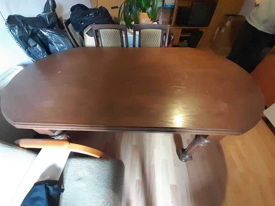 Ciężki solidny Stół dębowy