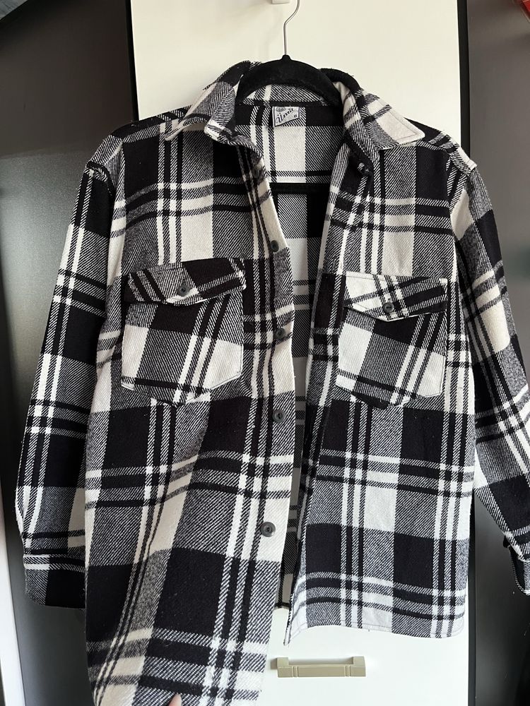 kurtka bluza koszula w kratę flanelowa flanela katana