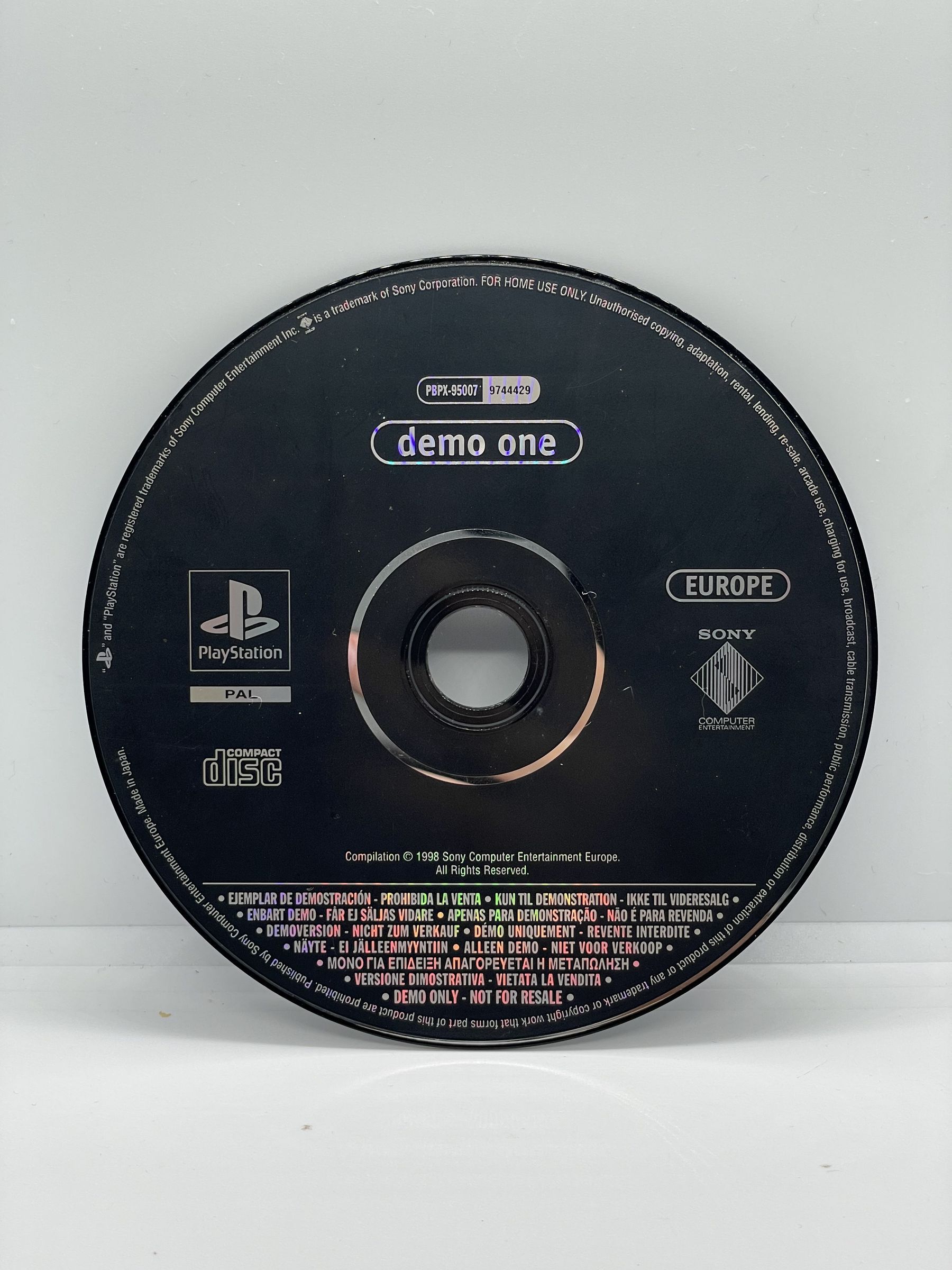 Demo One PS1 (CD) PSX
