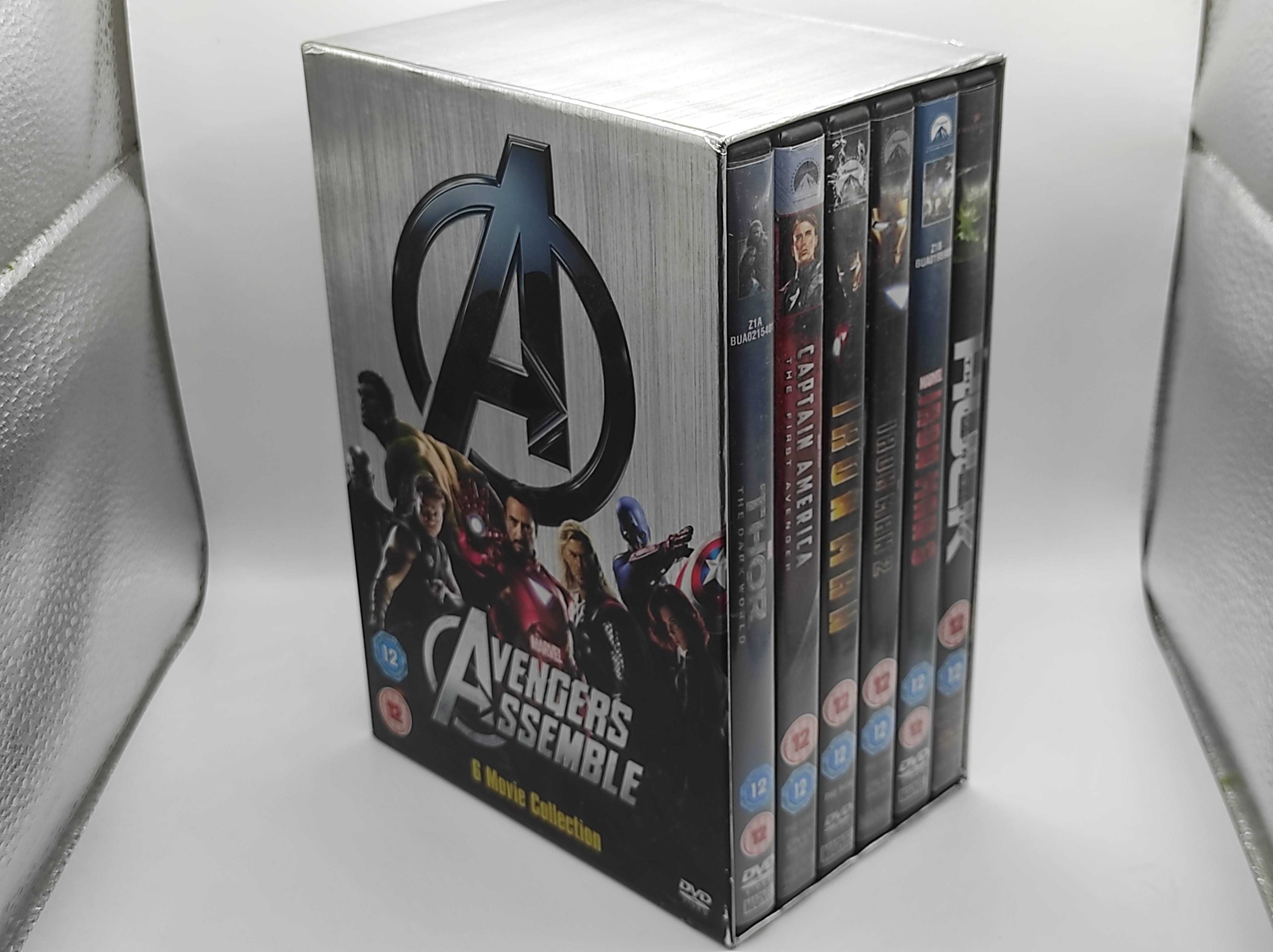 DVD Avengers kolekcja 6 filmów 1 faza MCU DVD