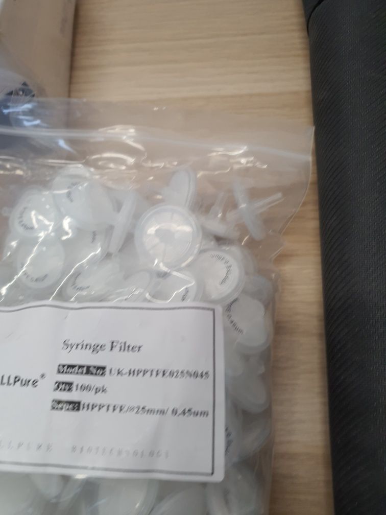 Filtry strzykawkowe 25 mm 0,22 µm, 100 sztuk – Doskonała jakość