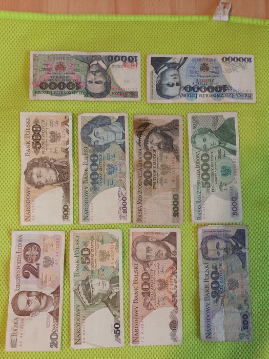 Banknoty PRL  zestawy kolekcje