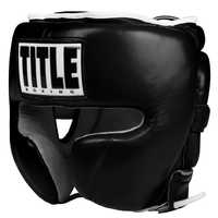 Боксерский Шлем TITLE Boxing Leather Headgear Боксерський Шолом