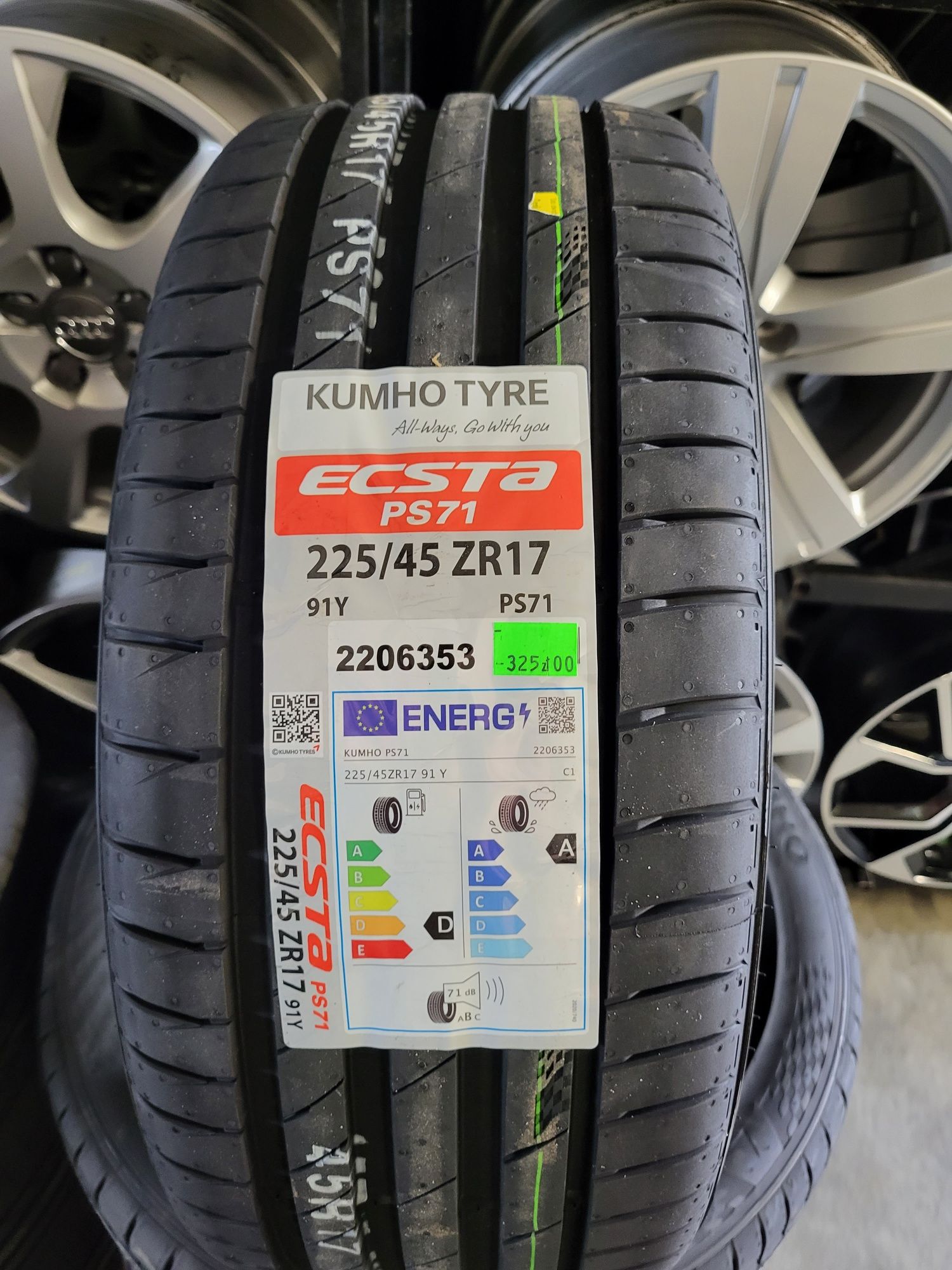 Opony letnie 225/45ZR17 91Y Kumho ECSTA PS71 Montaż!