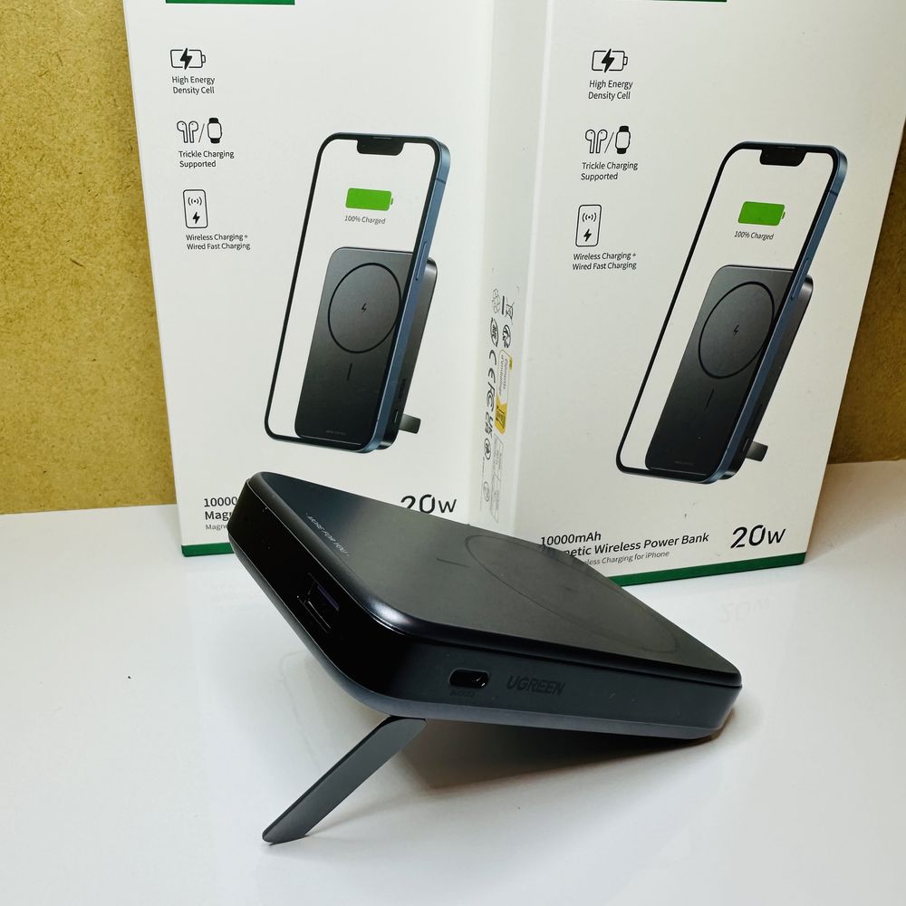 Новий Портативний акумулятор Повербанк UGREEN Magnetic 10000mAh 20W