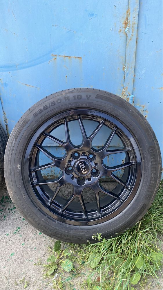 Оригінальні диски BBS R18 з літньою гумою Continental