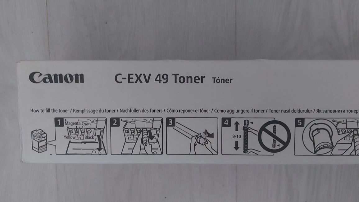 Toners genuínos Canon C-EXV49, 52, 53 e 34 x2