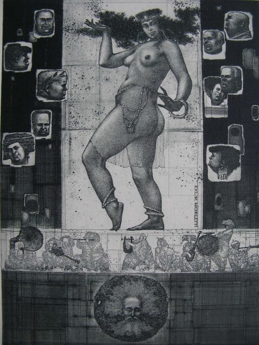 5) Антюхін Костянтин Київ Україна гравюра графіка мецотінто еротика ню