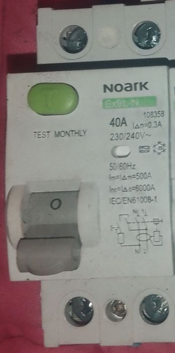 Wyłącznik rożnicowo-nadprądowy firmy  Norak