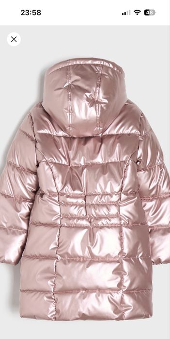 Зимовий комплект пальто,куртка та полукомбинезон на дівчинку  134р.