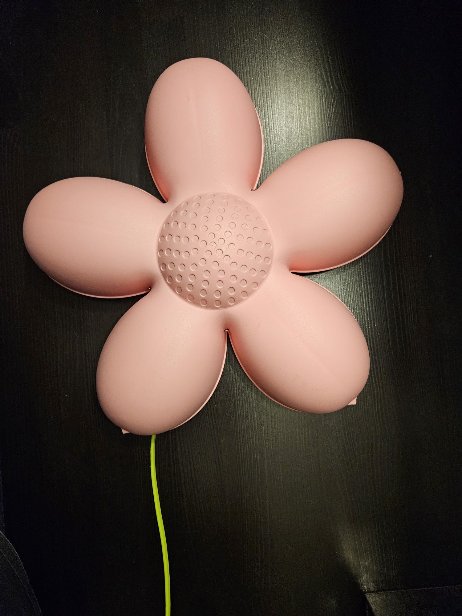 Lampka Ikea kwiat różowy