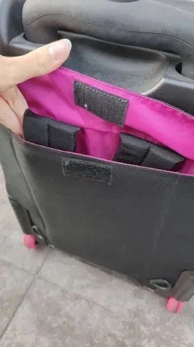 plecak torba walizka na kółkach jansport w kratę kratkę czarna różowa
