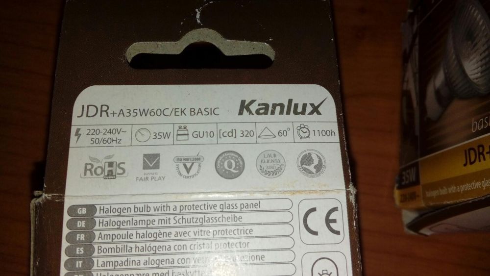 Kanlux żarówki 35 W JDR+A 220-240V 2 sztuki!