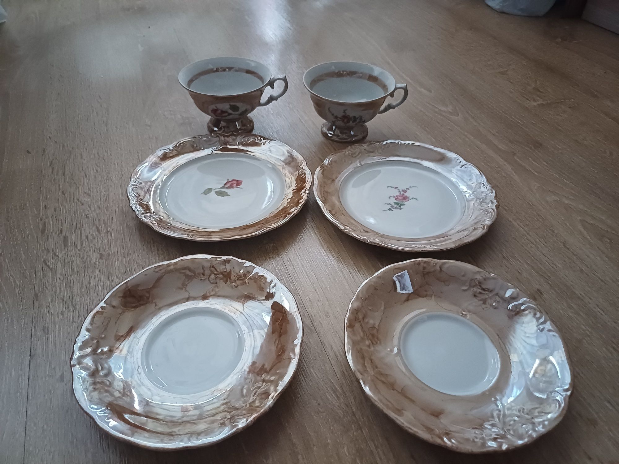 Zestaw 2 szt porcelanowych filizanek