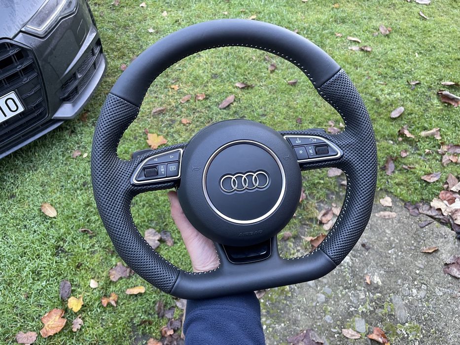 Kierownica Scieta S-line Audi A6 C7 A7 komplet poduszka A4 b8 A5 A3 8V