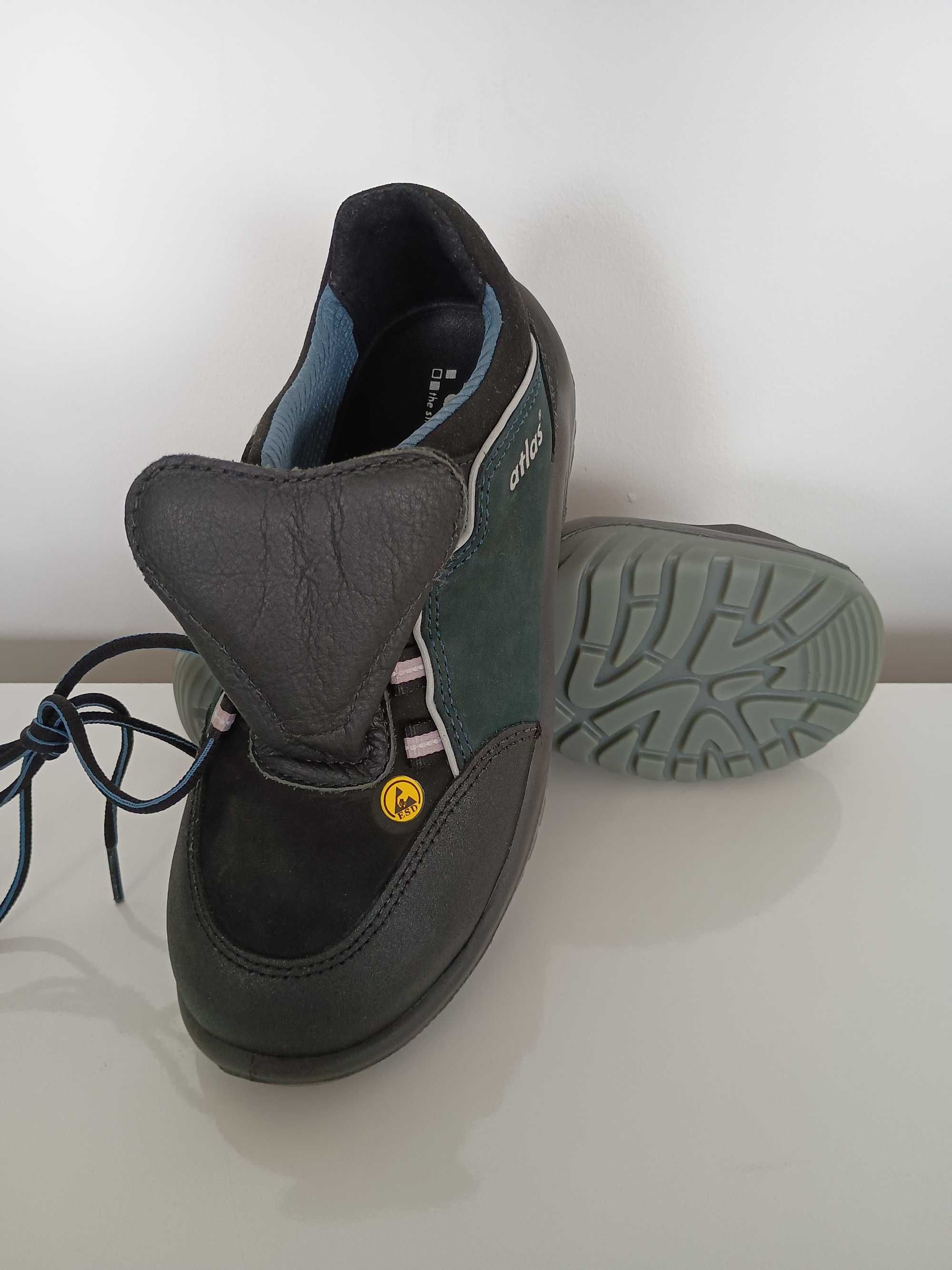 ATLAS Nowe Buty robocze TX 600N Półbuty ESD S2 SRC 37