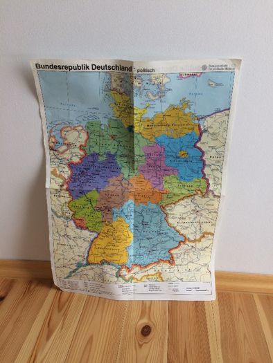 Mapa Bundesrepublik Deutschland