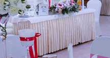 Skirting Falbana do stołu bankietowego  weselnego duża ilość
