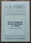 Instrukcja przyczepa bagażowa N-250