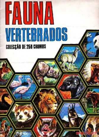 Cromos da coleção Fauna Vertebrados, de 1977, da Editora Francisco Mas