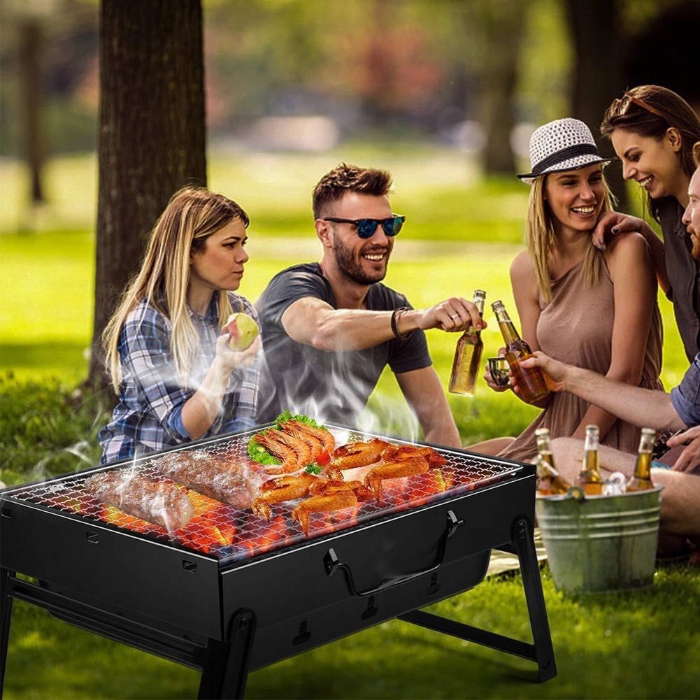 GRILL przenośny ogrodowy węglowy turystyczny BBQ przecena!