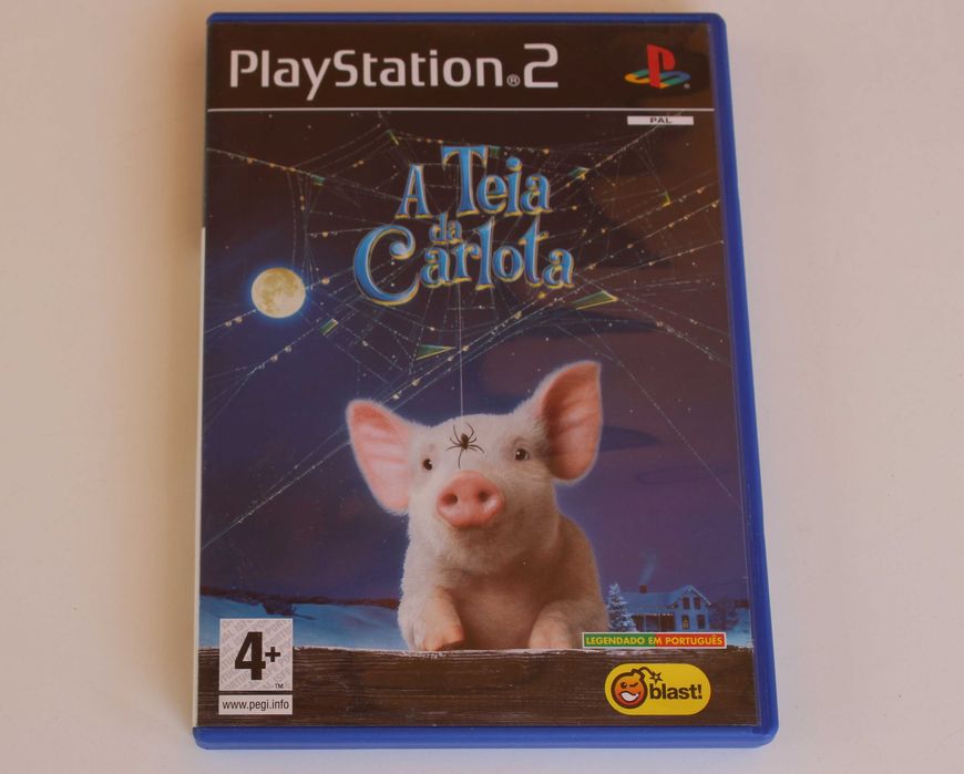 Jogo Playstation 2 Original "A Teia da Carlota"