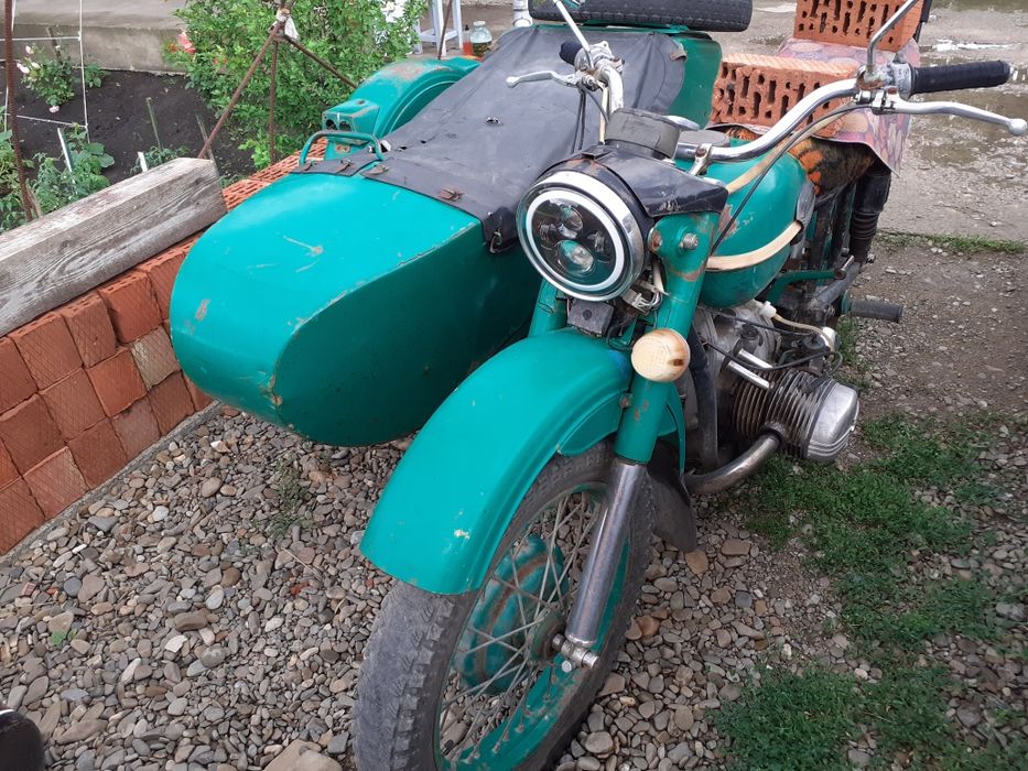 Урал с коляской  находу