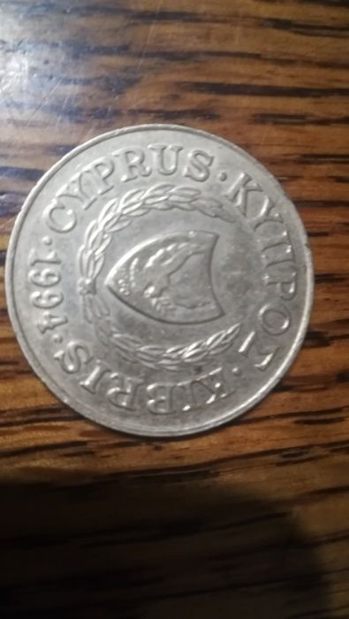 Moneta 20 centów 1994 rok Cypr. Ładna.