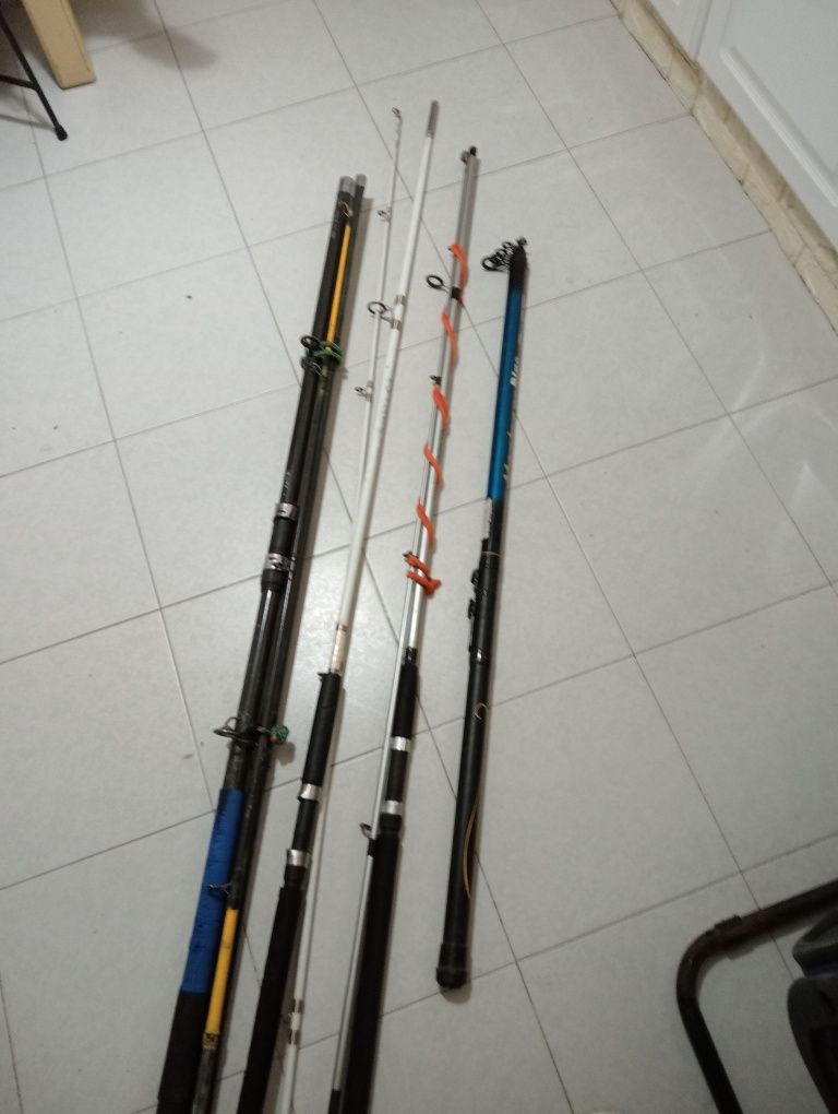 Canas de surfcasting.
